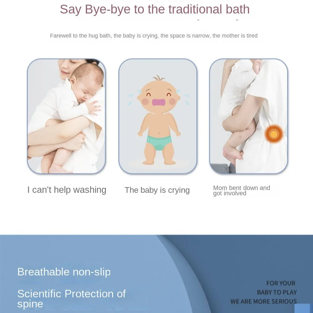 Cross-shaped Newborn Baby Bath Cushion Adjustable