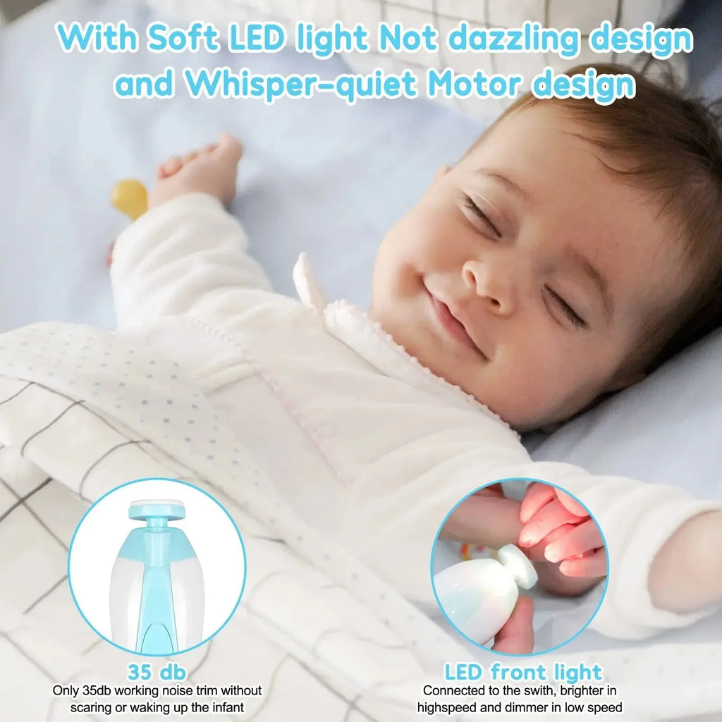 Multifunctional Electric Baby Cutter Trimmer Manicure - side angle