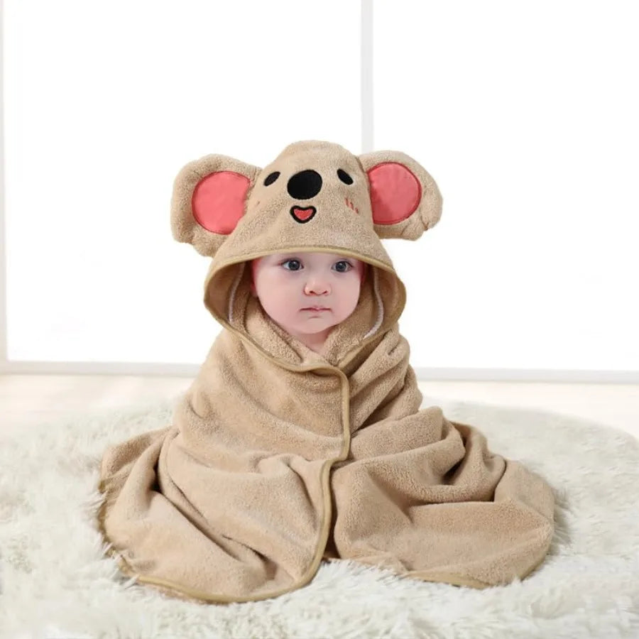 Hooded Baby Towel - Premium Soft Bath Towel for Baby - front view