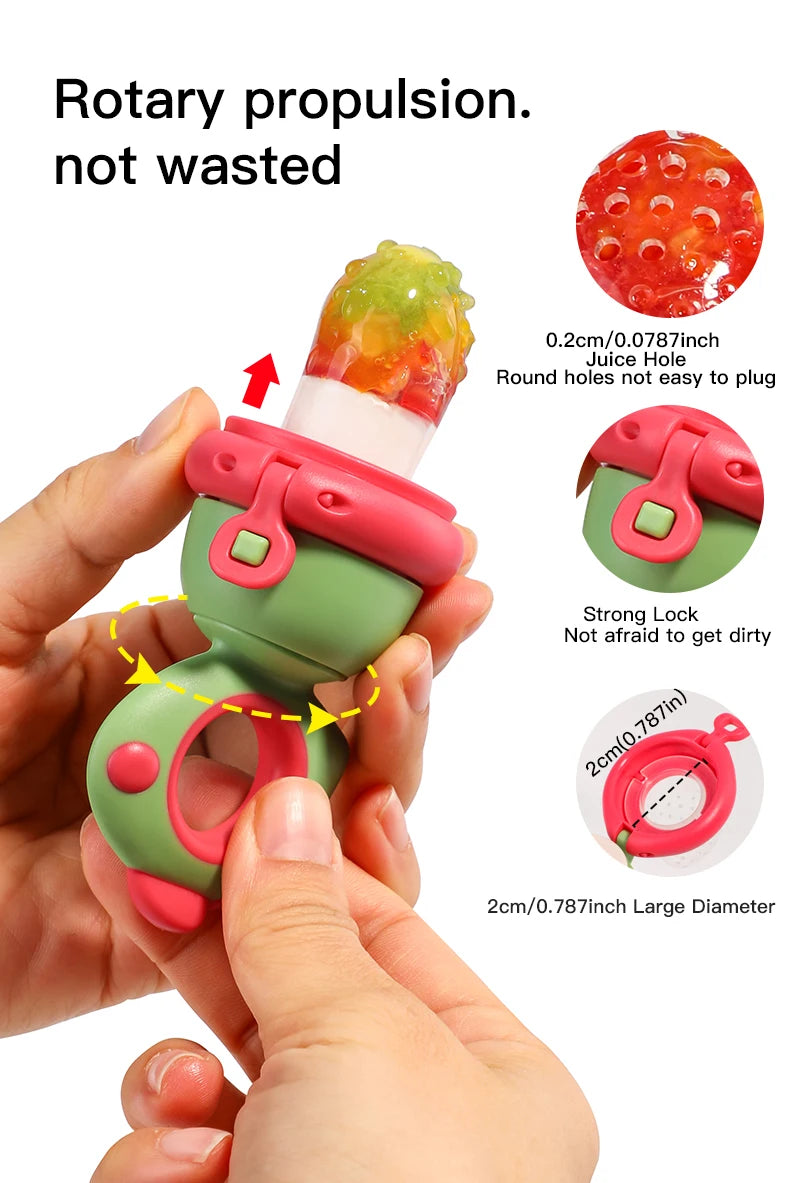 Rotating Push-type Food Grade Silicone Fruit Vegetable