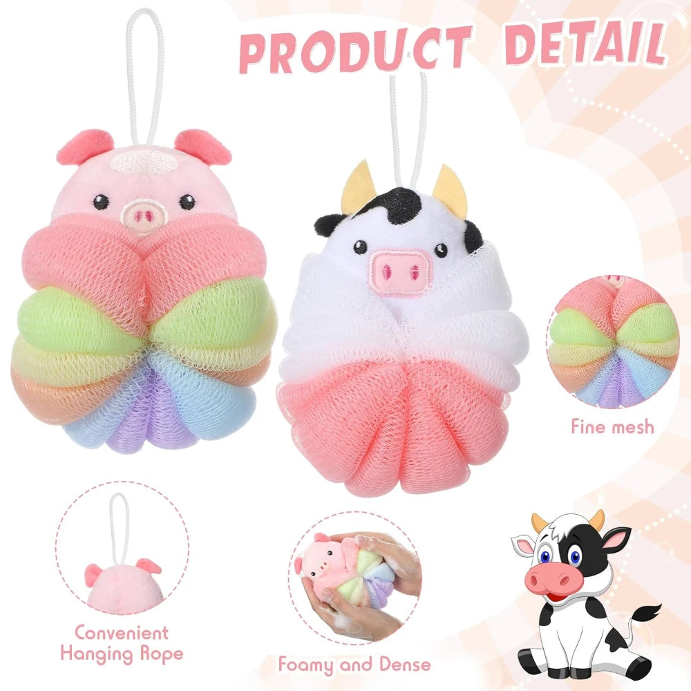 2 Pcs Bath Loofahs