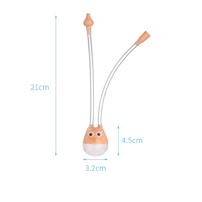Newborn Baby Nasal Aspirator Children Nose Cleaner - size reference