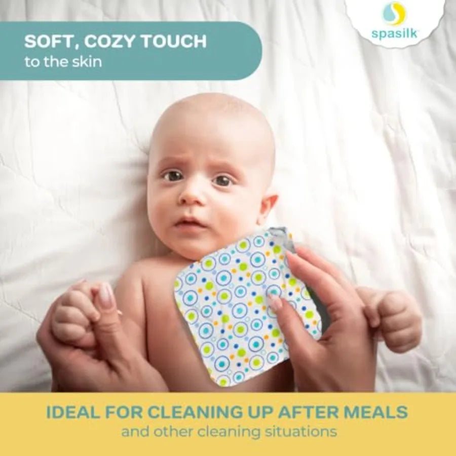Hooded Bath Towel and Washcloths Set for Newborns