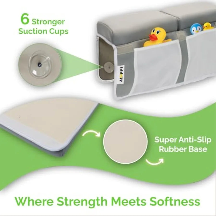 Wobbi Baby Bath Kneeler Elbow Rest Pad Set 1 5 Thick - lifestyle in-use