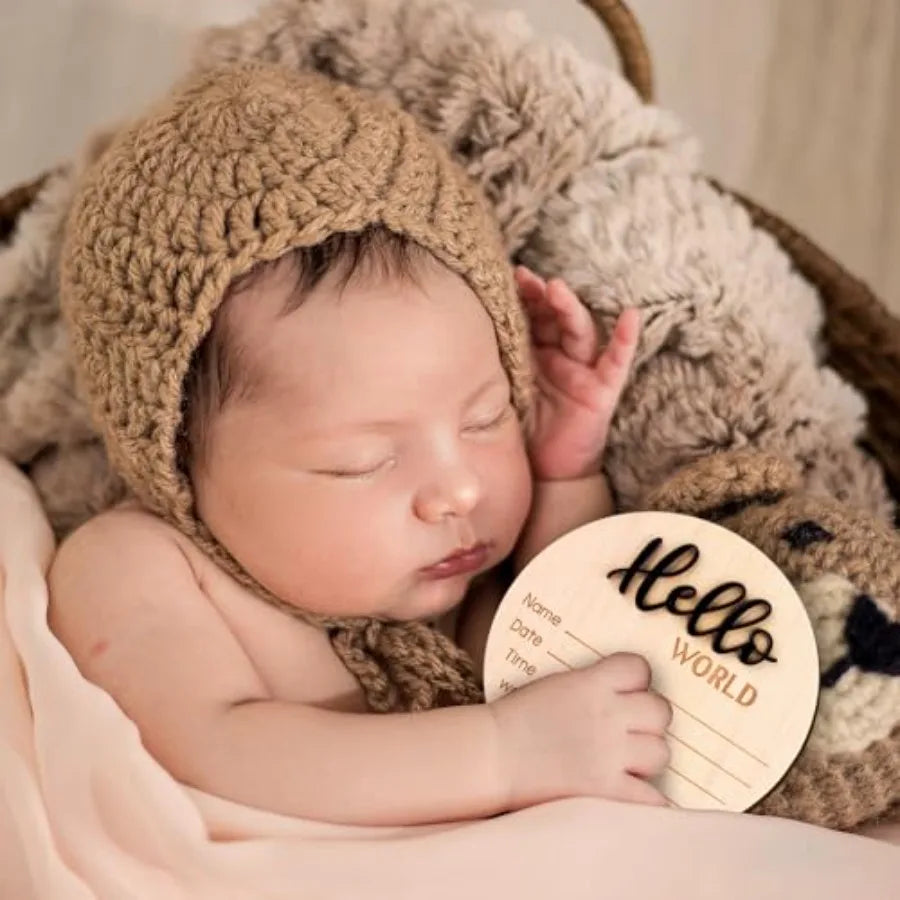 Baby Announcement Sign, 5.9 Inch - packaging view