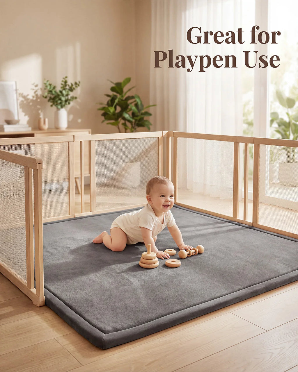Goyuu Baby Play Mat Floor Playpen Mat 1 3 Thick - packaging view