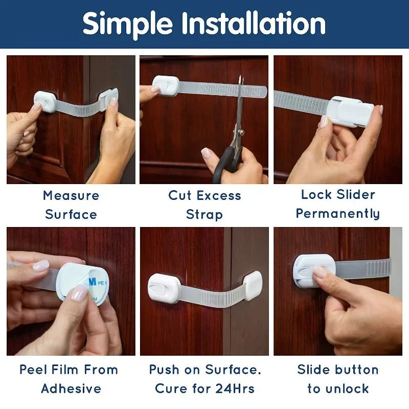 Baby Safety Lock Drawer Child Safety Cabinet Locks - detail view