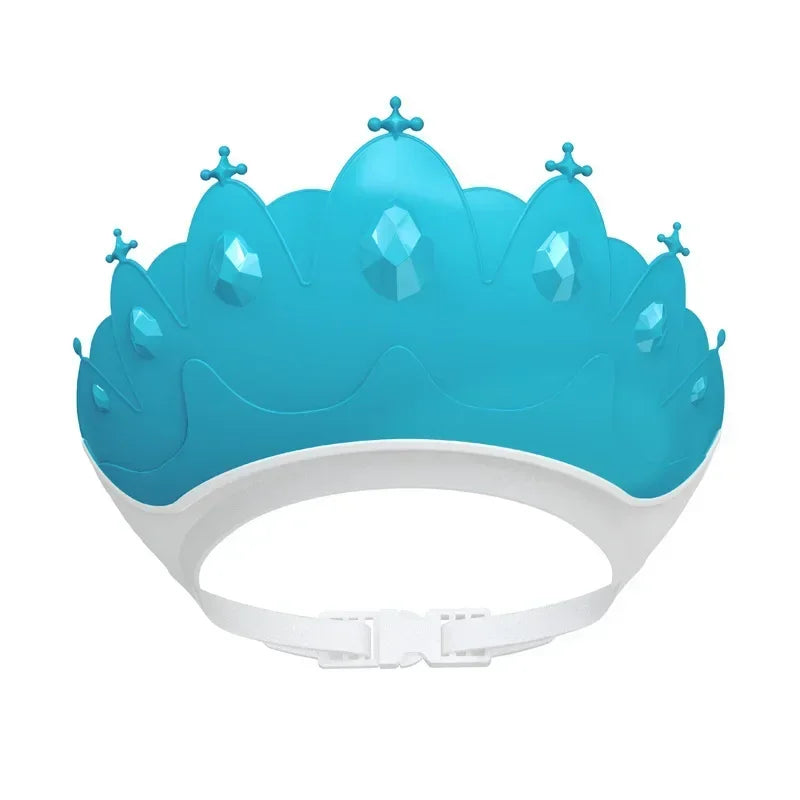 Children Shampoo Cap Adjustable Size Crown Baby Shower