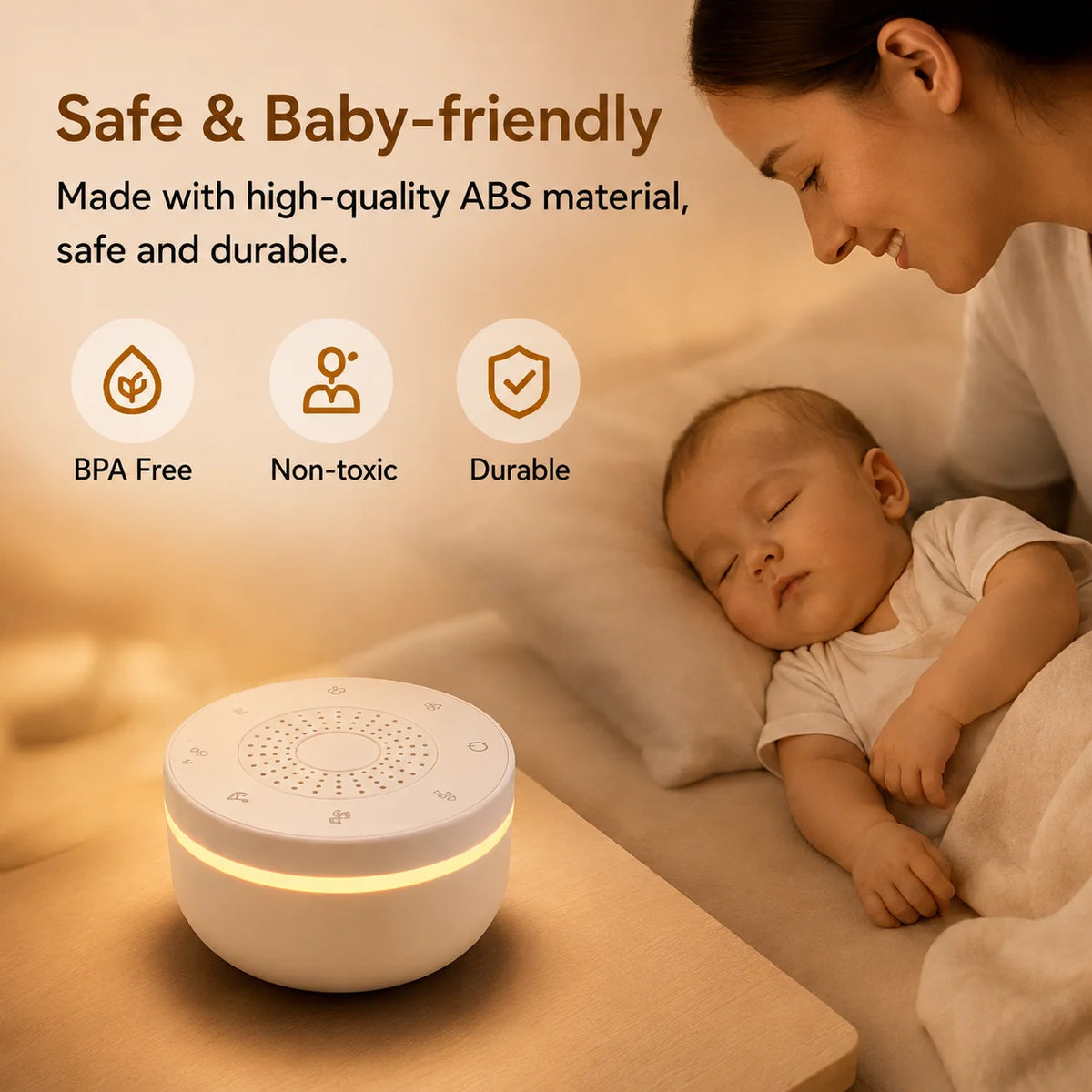 Portable Baby White Noise 1000mAh 30 Soothing Sounds 5 - detail view