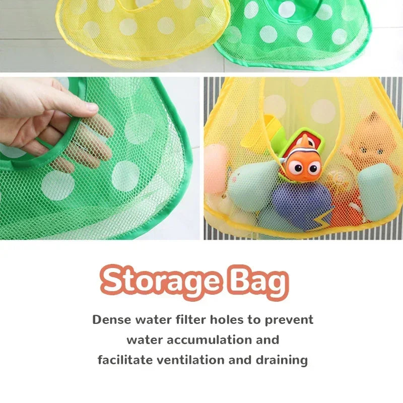 Baby Bath Toys Organizer Quick Dry Toddlers Mesh Net - lifestyle in-use
