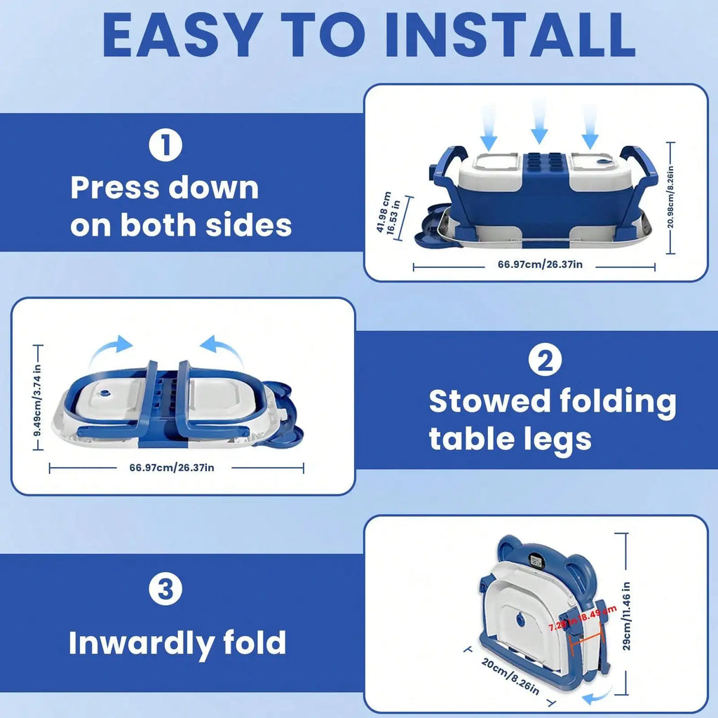 Portable Travel Bathtub - set overview