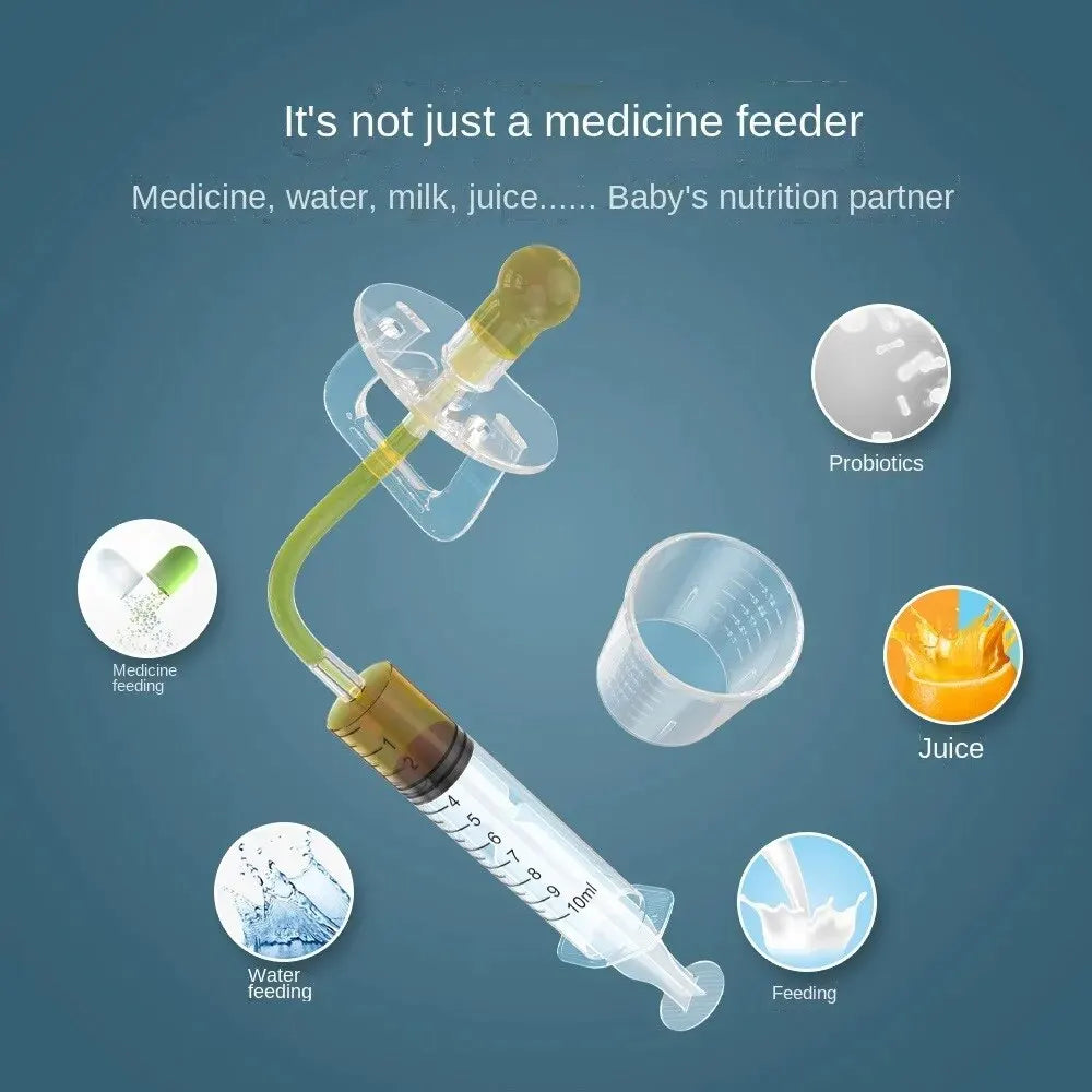 Baby Pacifier Medicine Dispenser Kit Oral Feeding - size reference