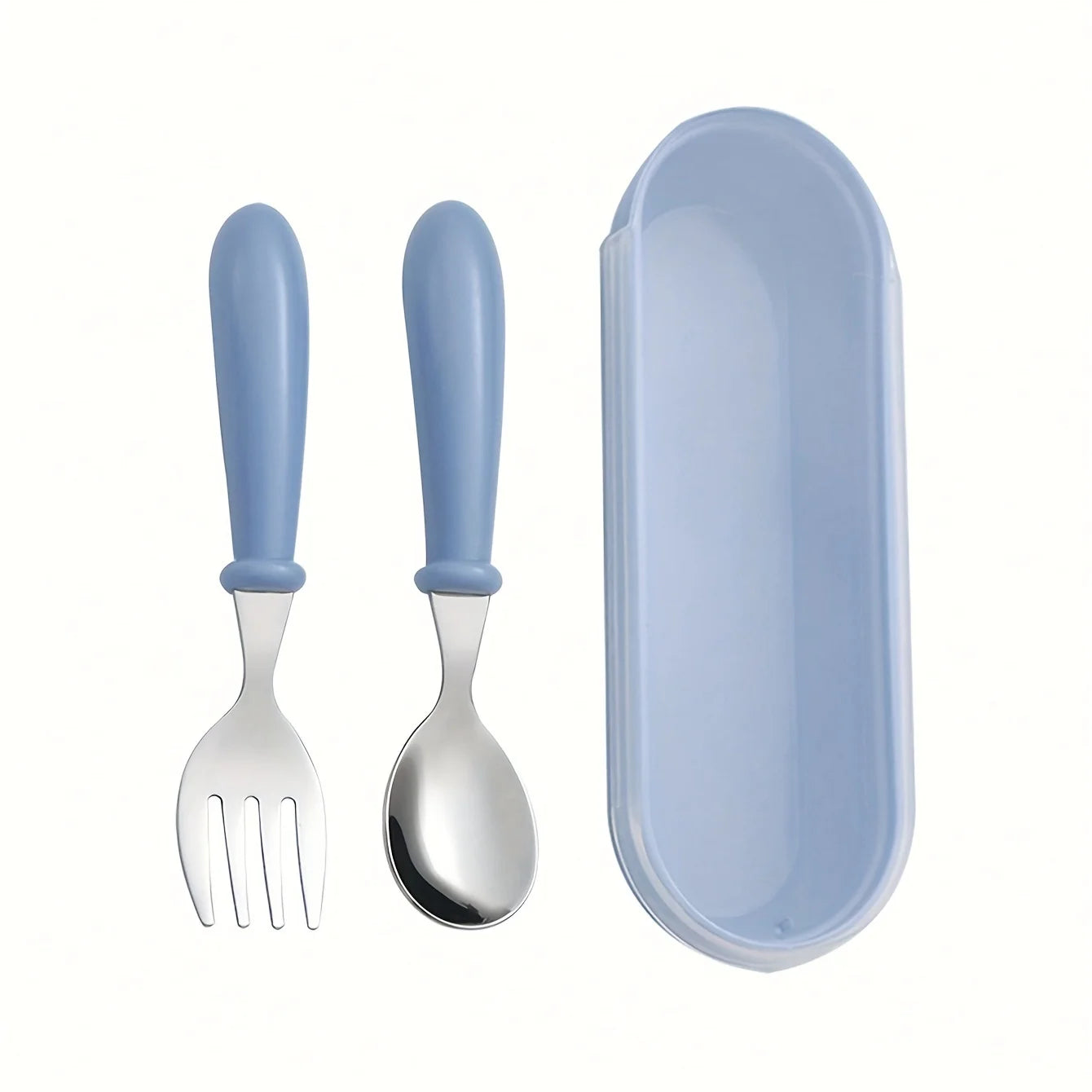 1set(3pcs) 304 Stainless Steel Spoon Fork Set With Box