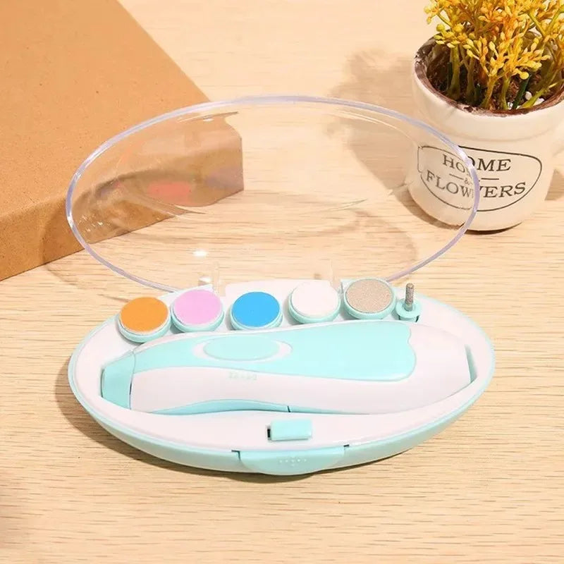 Multifunctional Electric Baby Cutter Trimmer Manicure - set overview