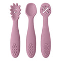 3PCS Cute Baby Learning Spoons Utensils Set Newborn