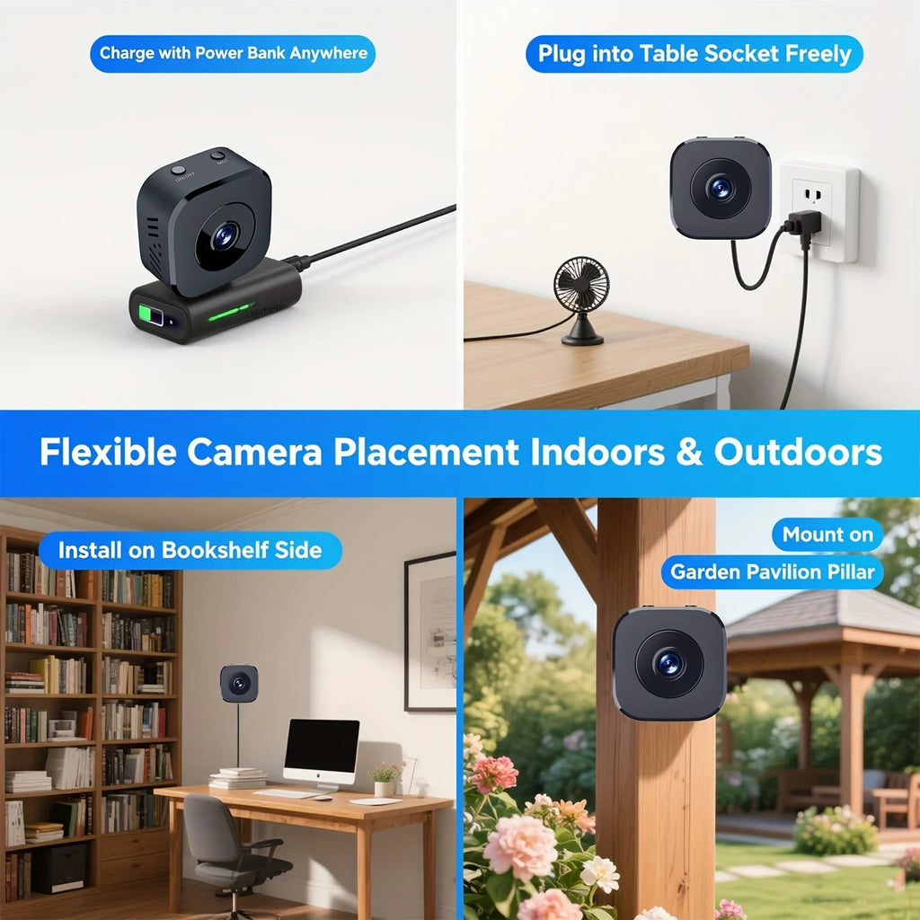 1080P HD Mini WiFi Camera Indoor Safety Security - lifestyle in-use