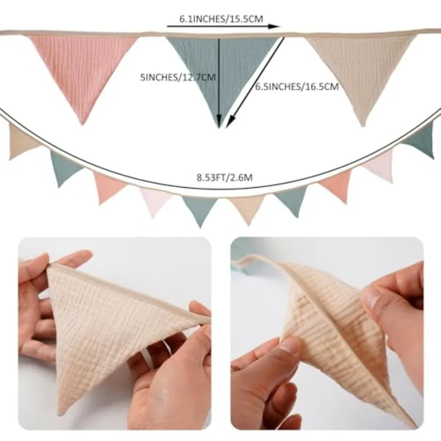 Pennant Banner Bunting Flags Multicolor - lifestyle in-use