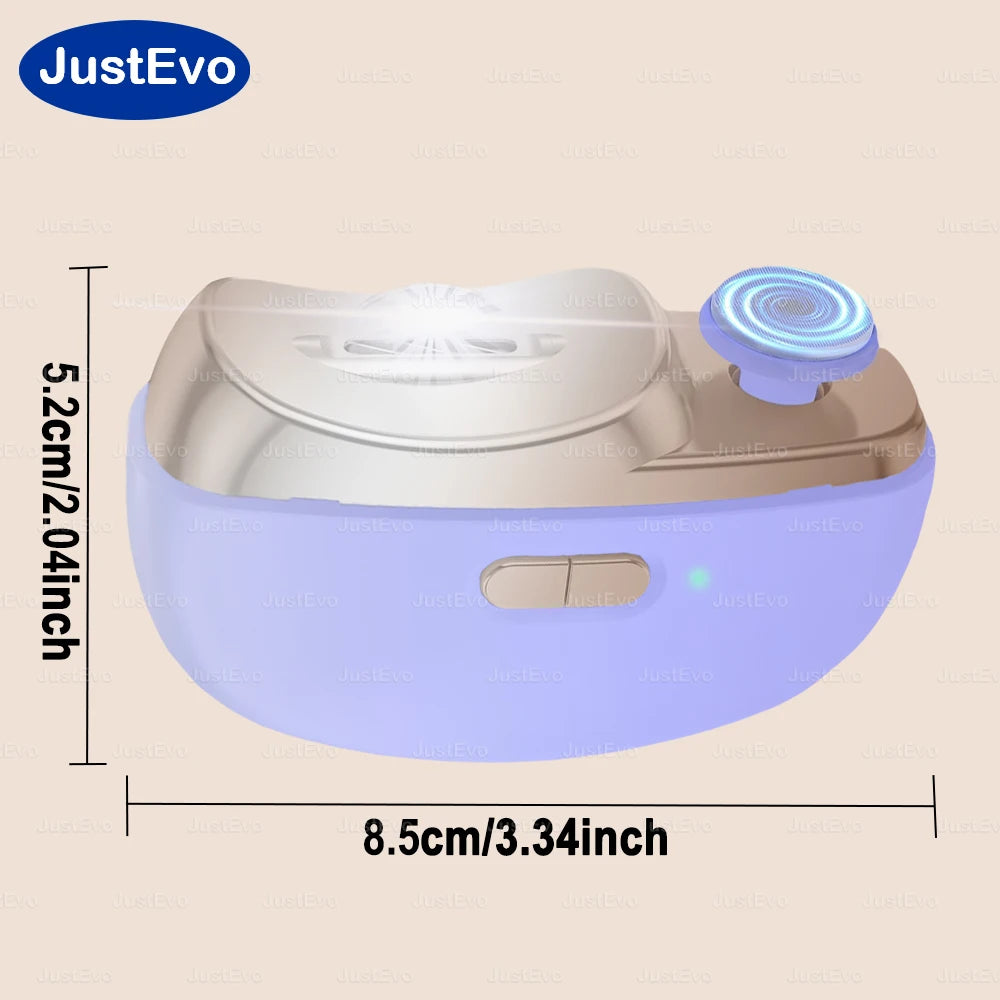 JustEvo Electric Baby Nail Trimmer 3-in-1 Automatic - top-down view