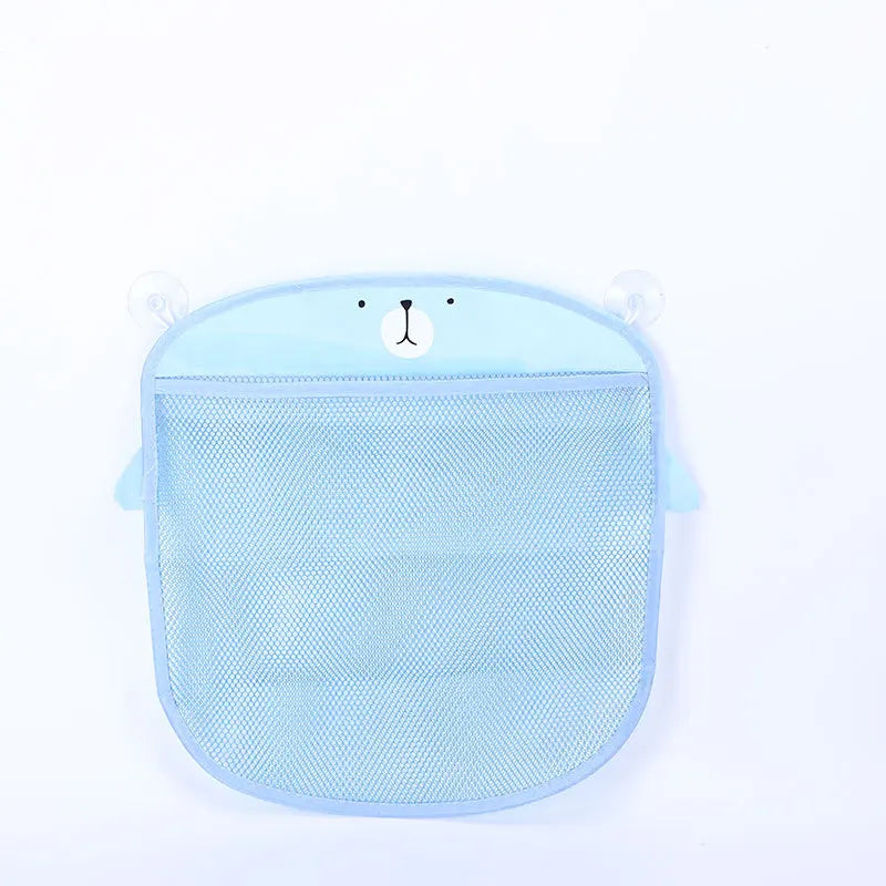 Mesh Baby Bath Toy Storage Bags Sucker Design Baby Bath