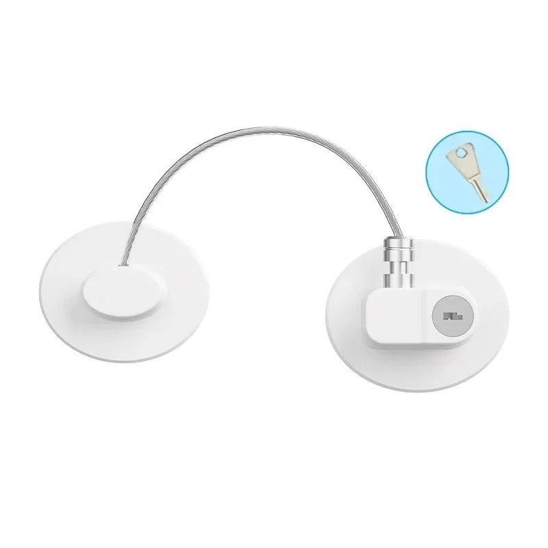 2 4 6Pcs Fridge Cabinet Locks Kids Keys Self Adhesive