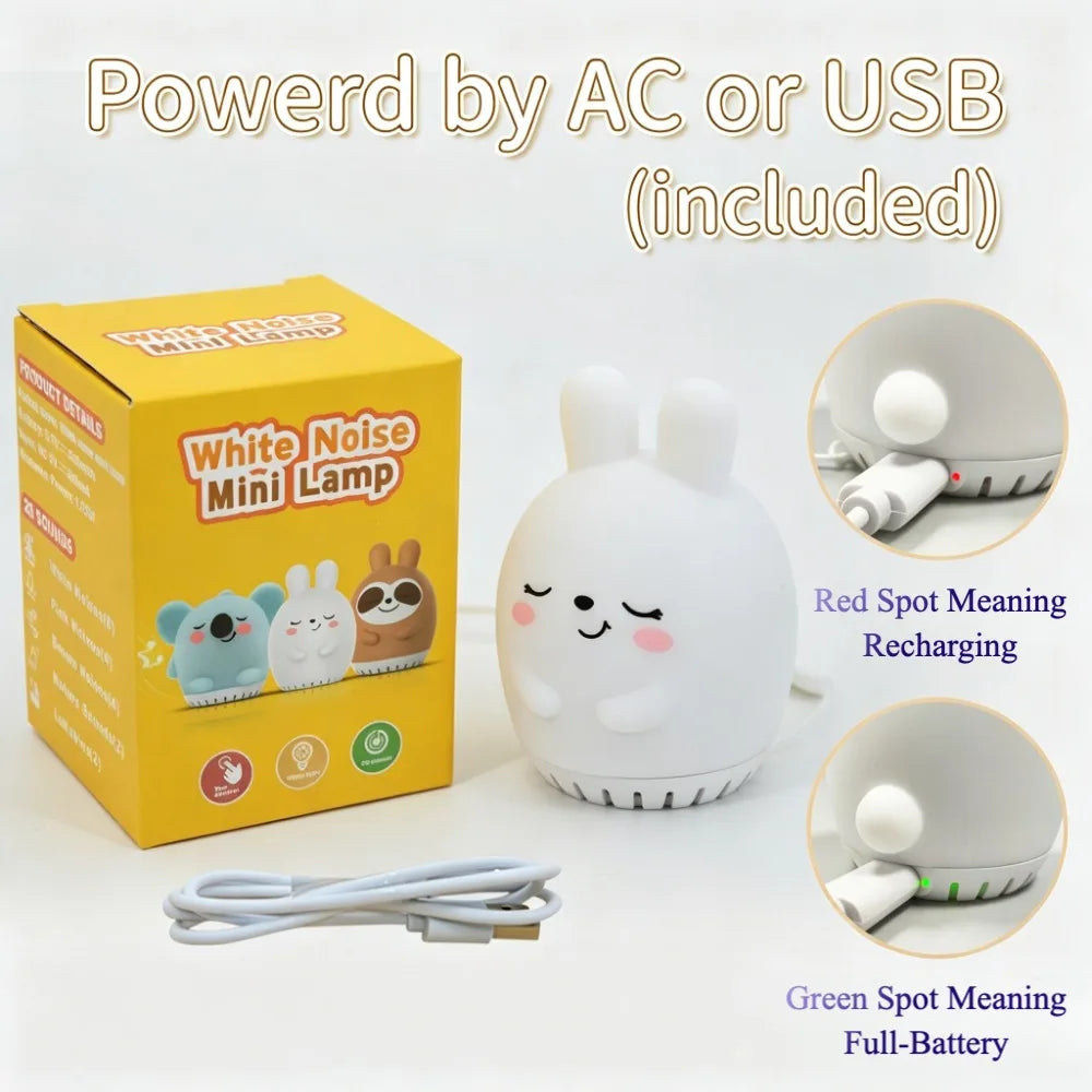 Mini Lamp Baby Soothing White Noise Machine RGB Tap - packaging view
