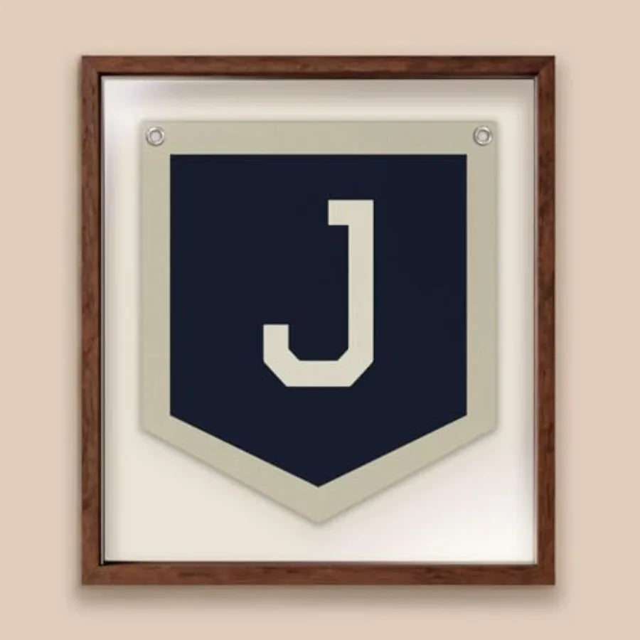 Toddler Boys Room Decor Name Pennant Flag - packaging view