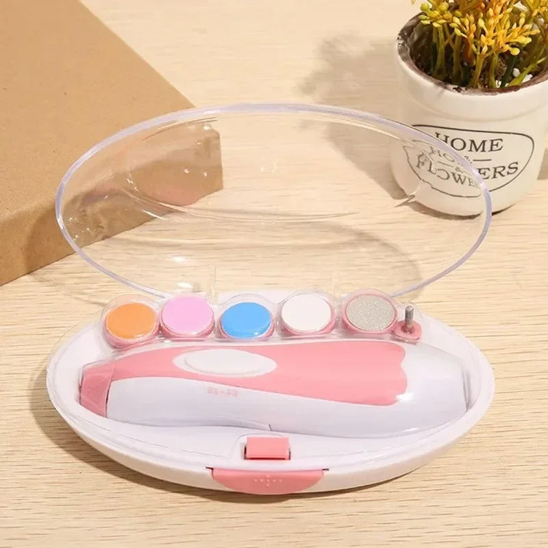 Multifunctional Electric Baby Cutter Trimmer Manicure - set overview
