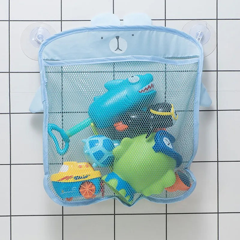 Mesh Baby Bath Toy Storage Bags Sucker Design Baby Bath - set overview