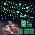 469 Pcs Glow Dark Stars Wall Stickers Ceiling Wall - front view