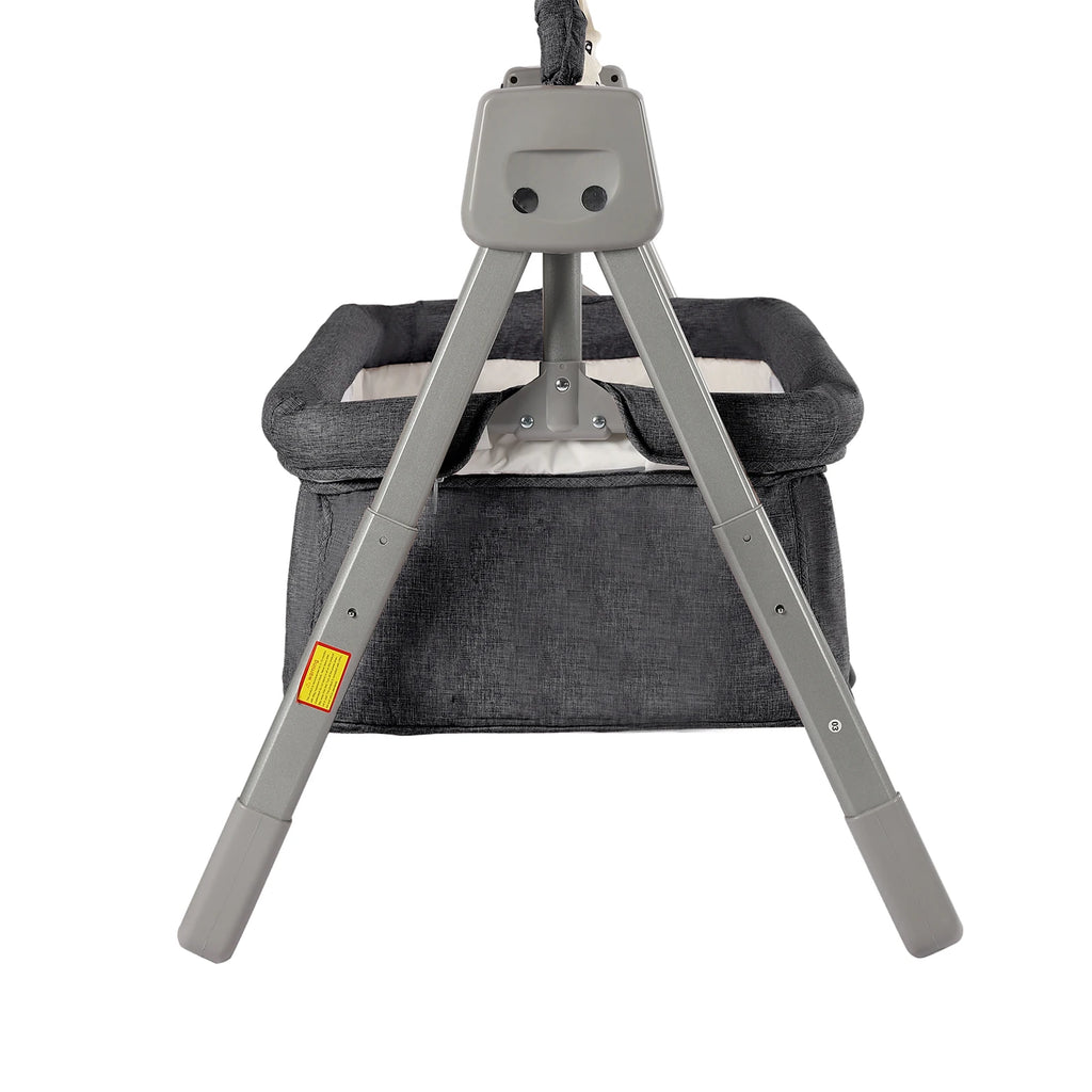 Gray/Khaki Electric Cradle Baby Swing Bed - packaging view