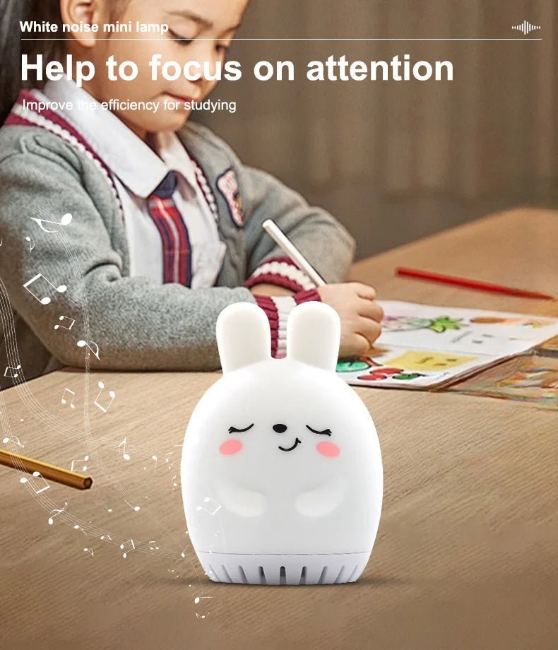 Mini Lamp Baby Soothing White Noise Machine RGB Tap