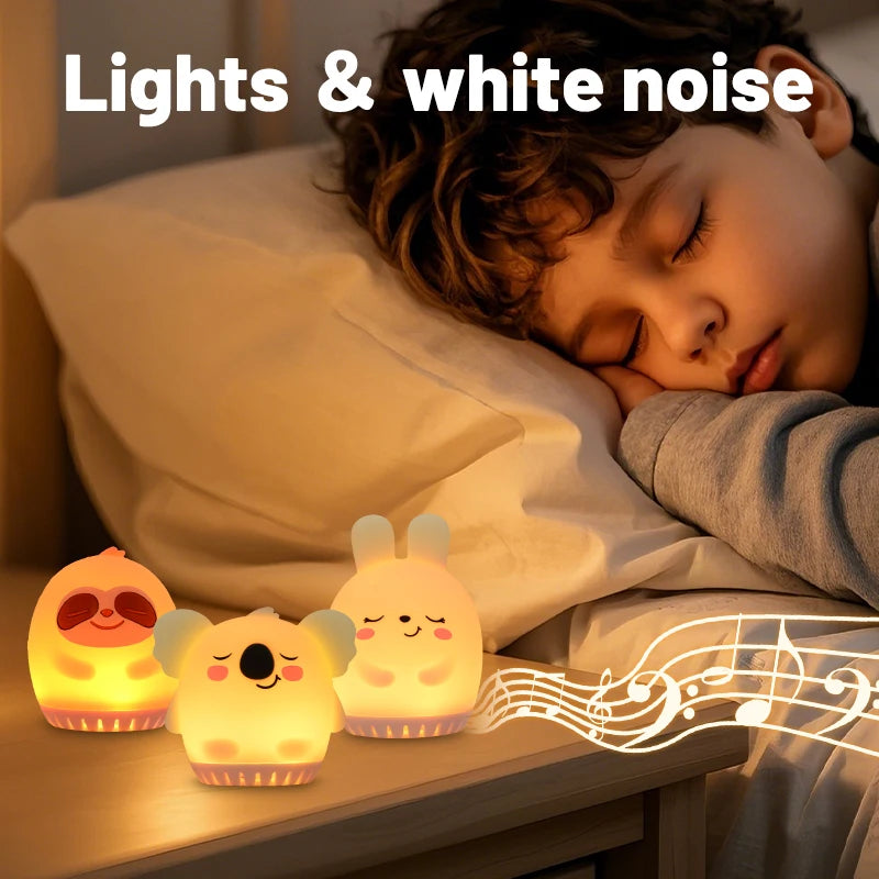 Mini Cute Rabbit White Noise Machine LED Night Light 20 - packaging view