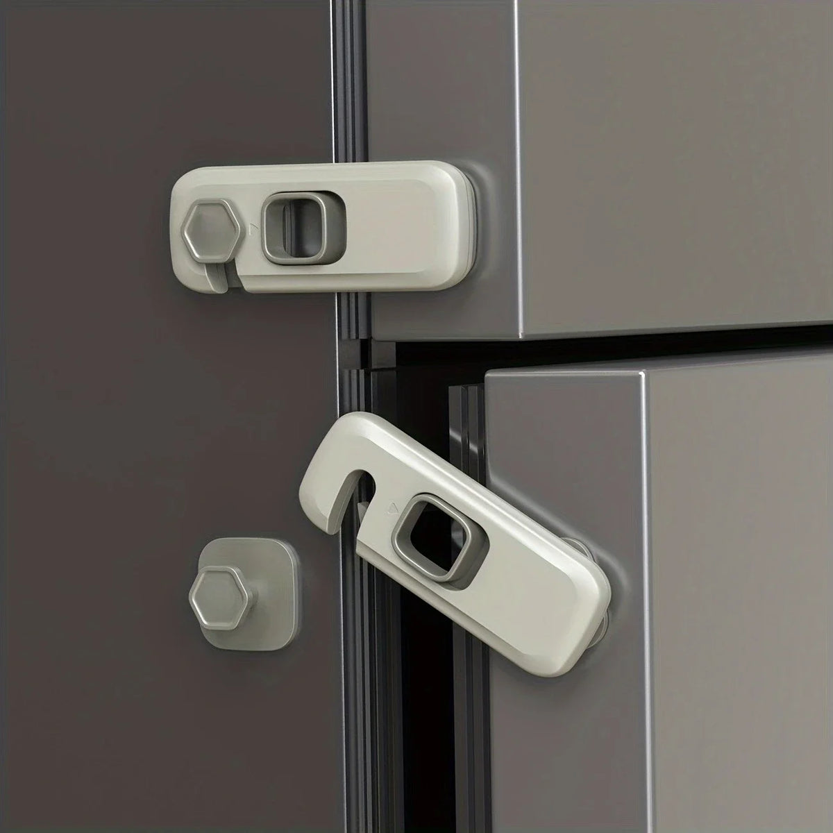 2PCS Storage Cabinet Security Universal Lock - material close-up