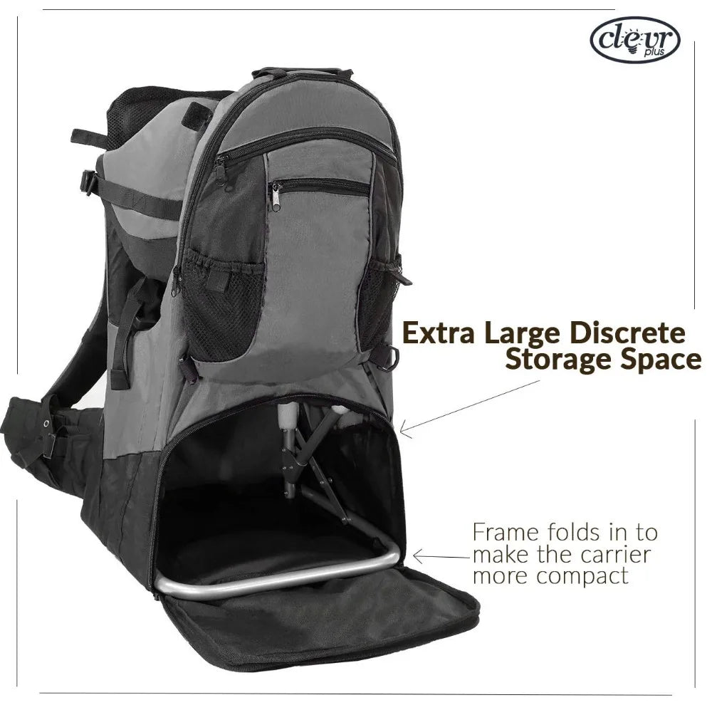 Adjustable Baby Carrier for Outdoor Hiking and Camping - detail view
