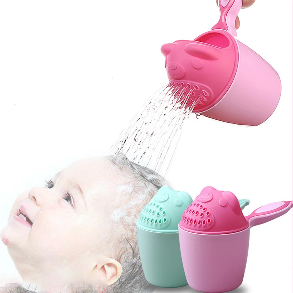 Cute Cartoon Baby Bath Caps Toddle Shampoo Cup Children - packaging view
