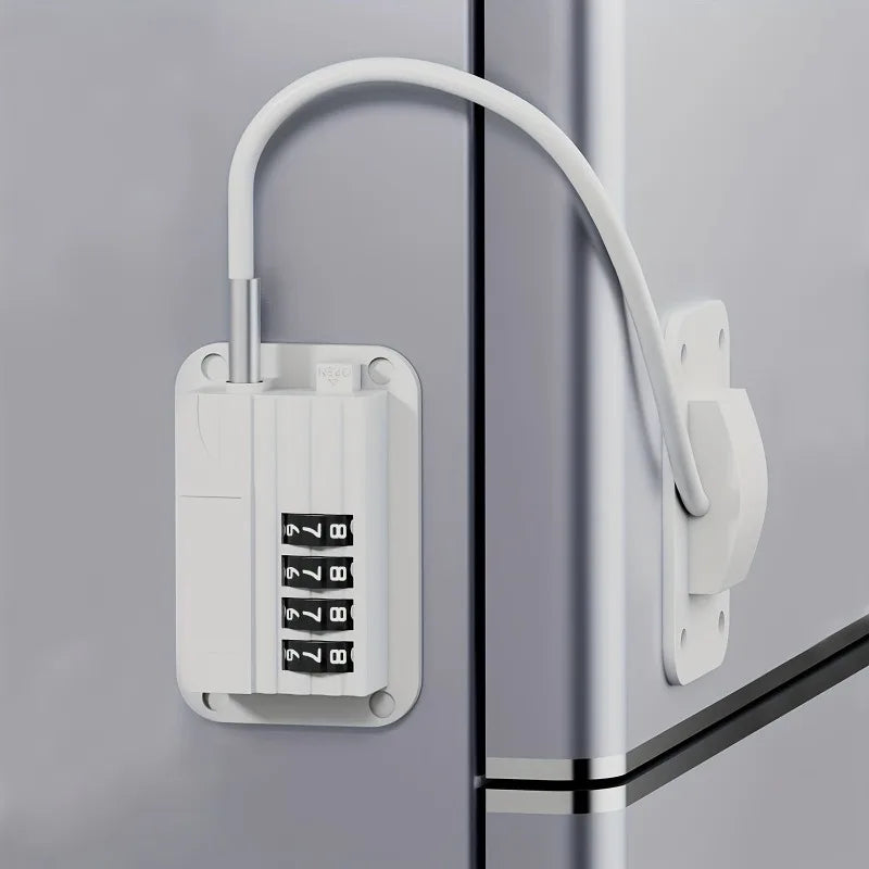 Refrigerator Fridge Freezer Door Lock Password Proof - feature close-up
