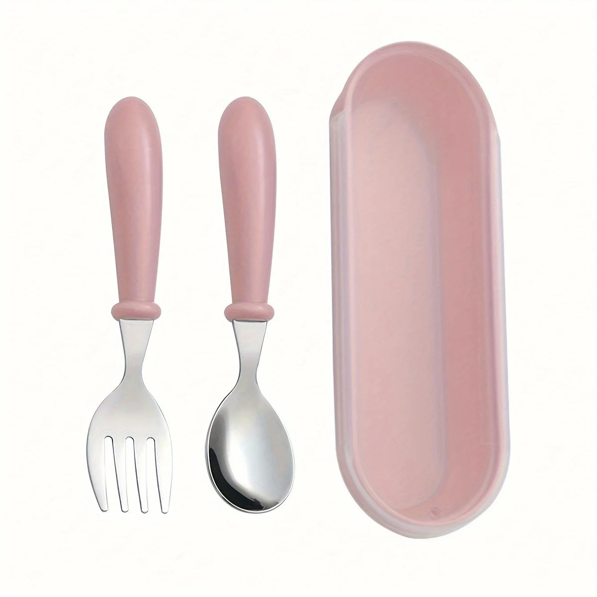1set(3pcs) 304 Stainless Steel Spoon Fork Set With Box