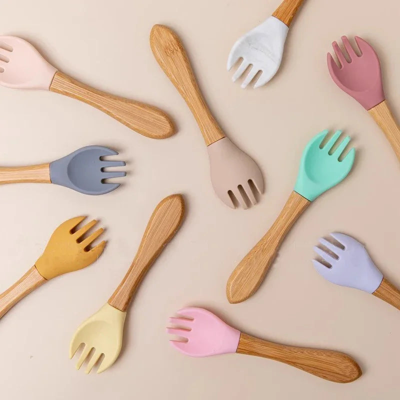 Baby spoon baby silicone soft spoon feeding water small - packaging view