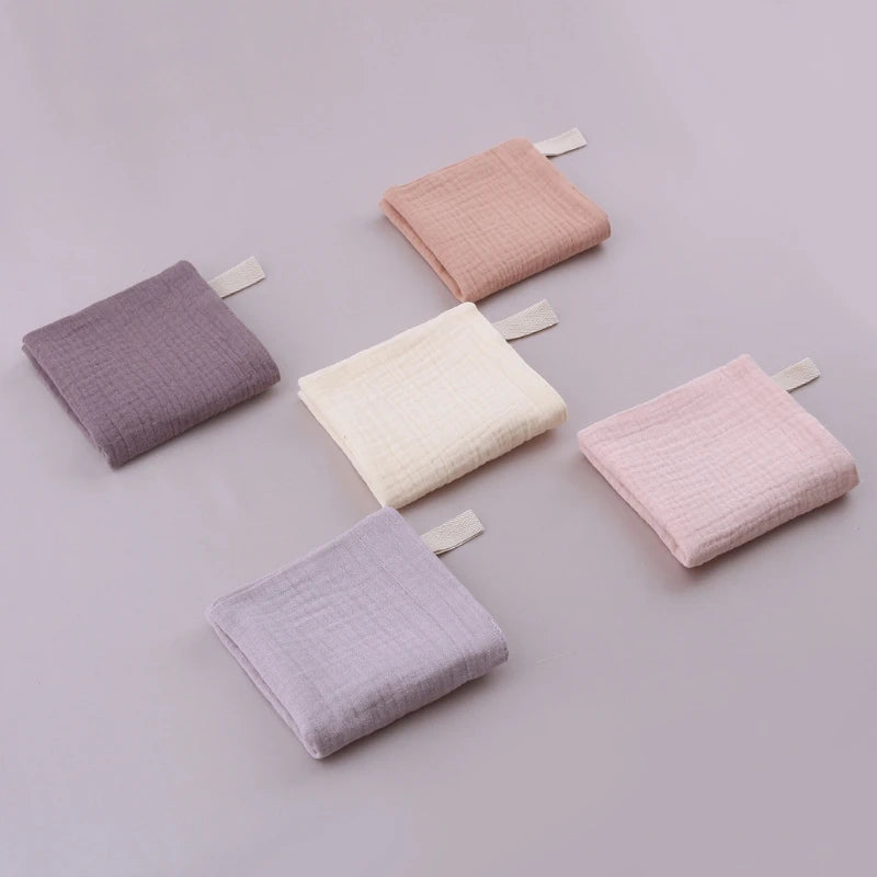 5PCS Soft Absorbent Gauze Cotton Baby Towels Wipe Face