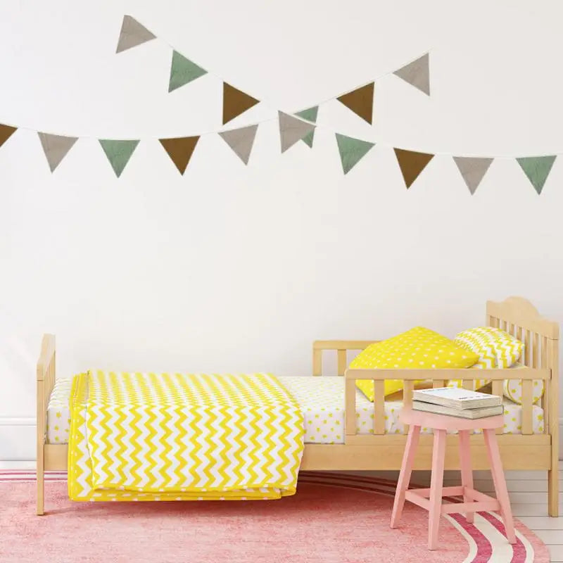 Pennant Banner Flags Nursery Bunting Banner Flags - feature close-up