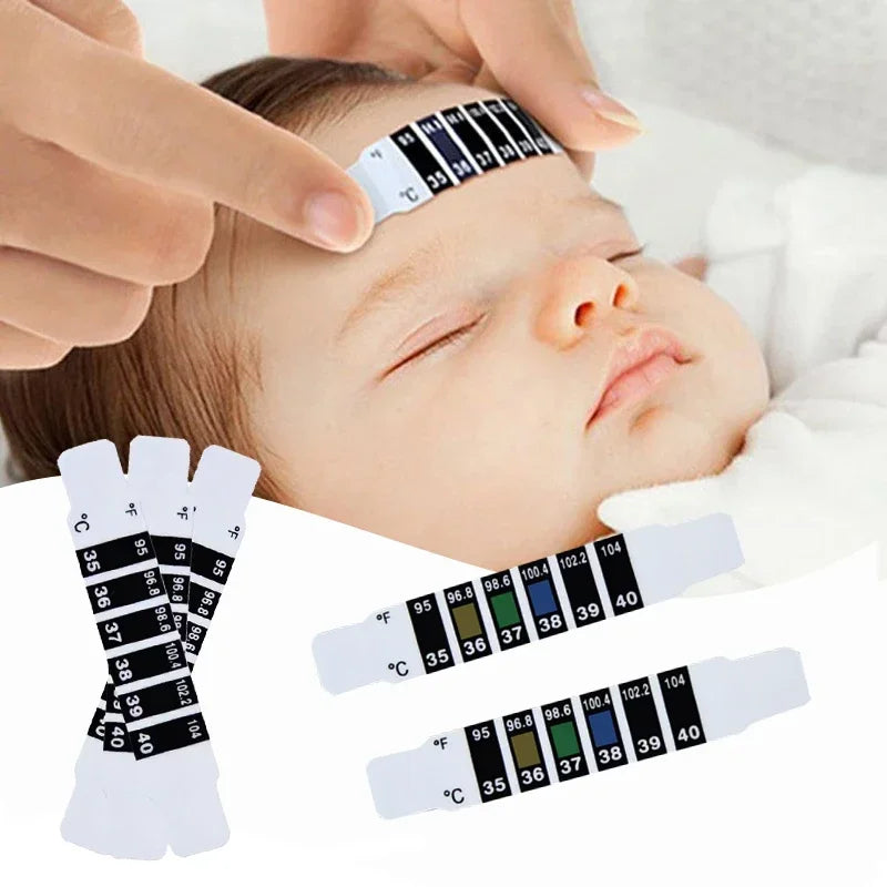 10 20Pcs Forehead Head Strip Thermometer Water Milk - material close-up