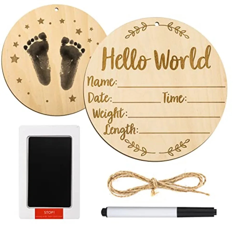 Baby Announcement Sign, 5.9 Inch - front view