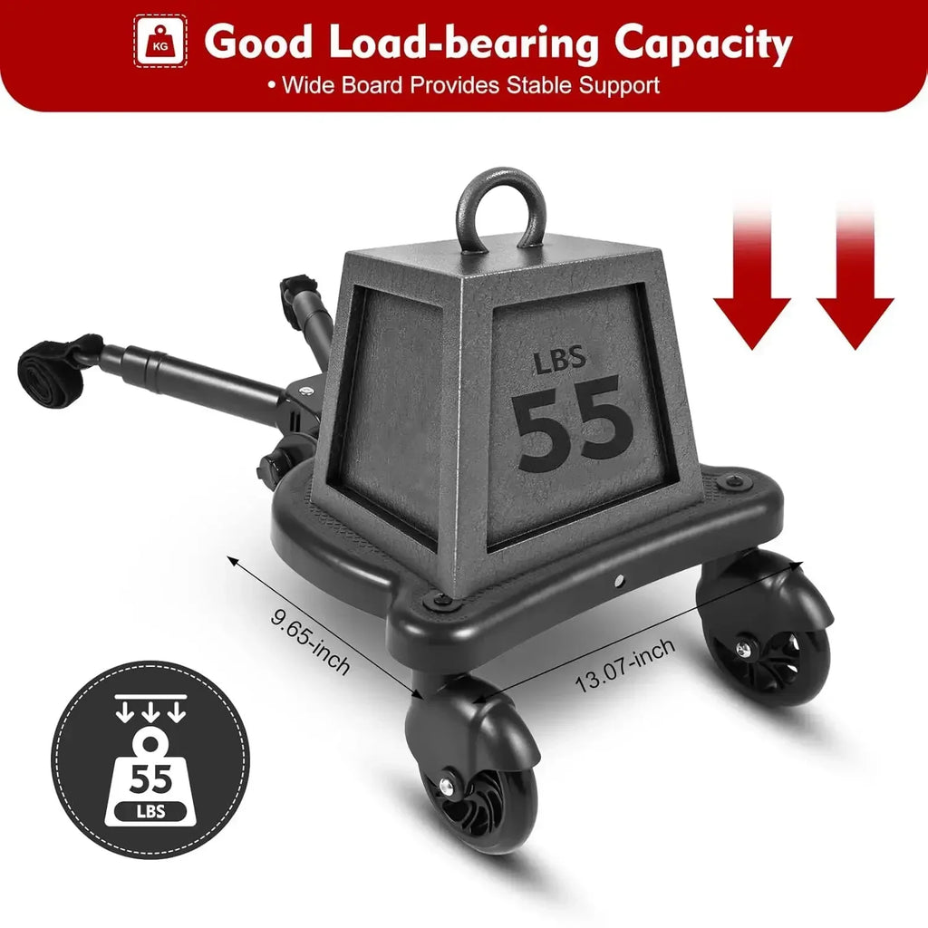 Upgraded 2-in-1 Stroller Buggy Board