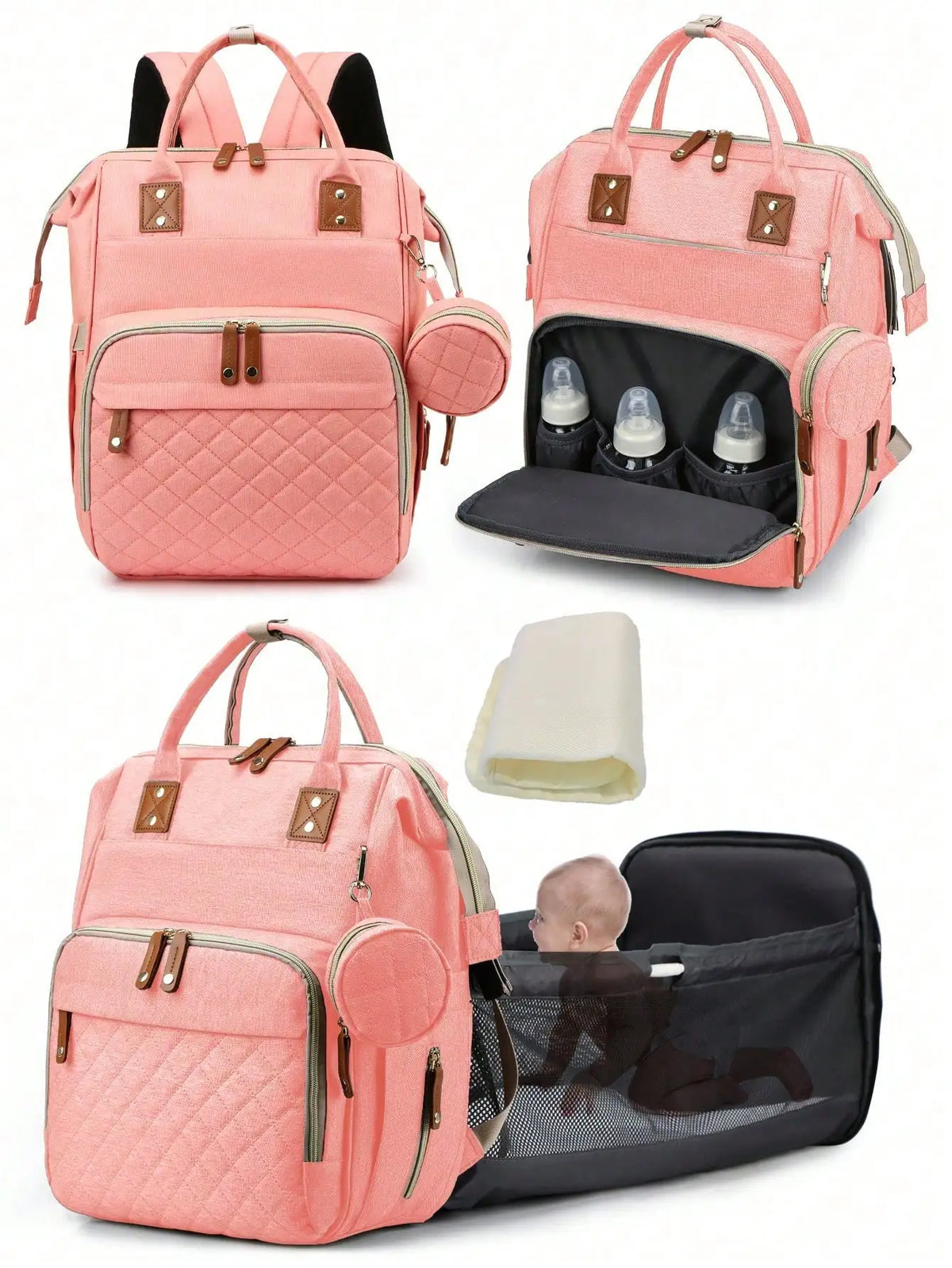 1pc Baby Diaper Bag Backpack