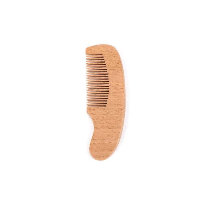 1 2 3PCS Newborn Wool Baby Wooden Brush Comb Newborn