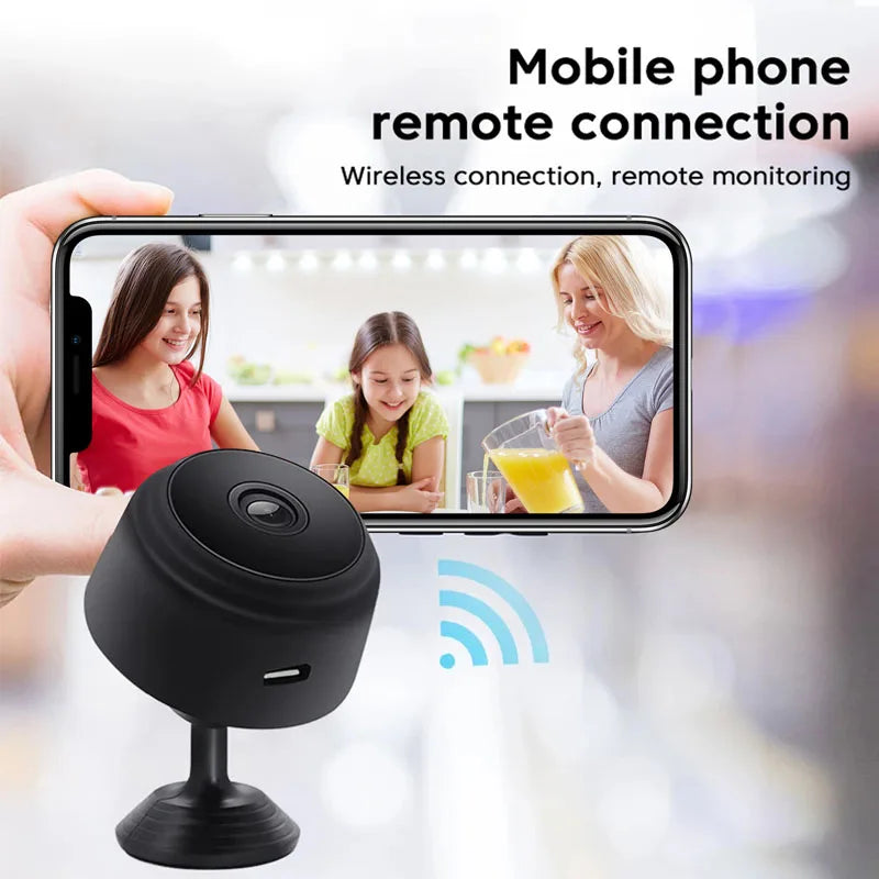 1080P HD Mini WiFi Camera Baby Monitor Indoor Safety