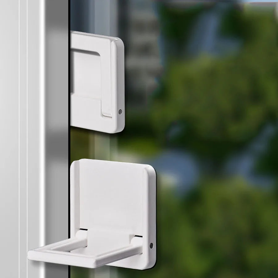 Kids Safety Sliding Door Window Limit Lock Punch-free - lifestyle in-use