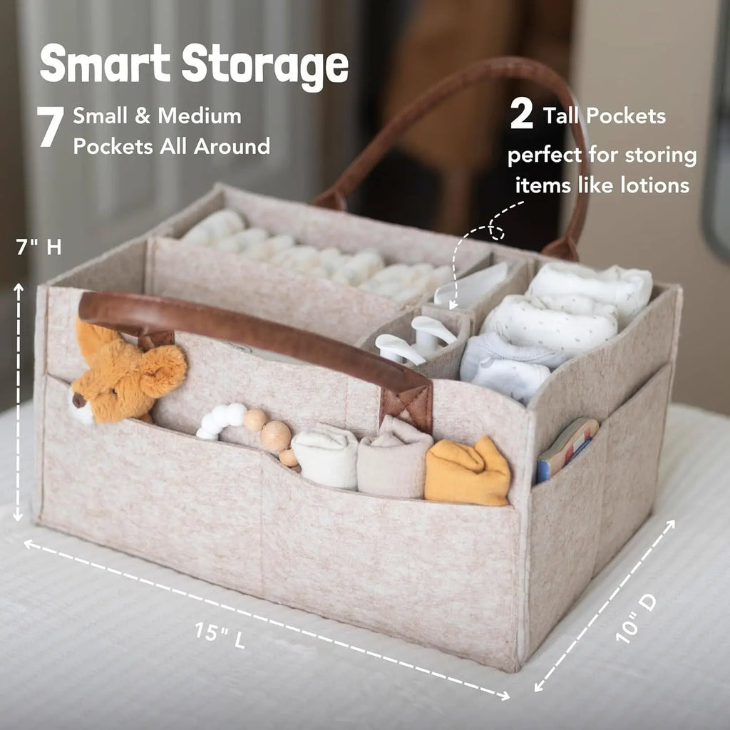 Baby Felt Storage Nursery Organizer Basket Infant - lifestyle in-use