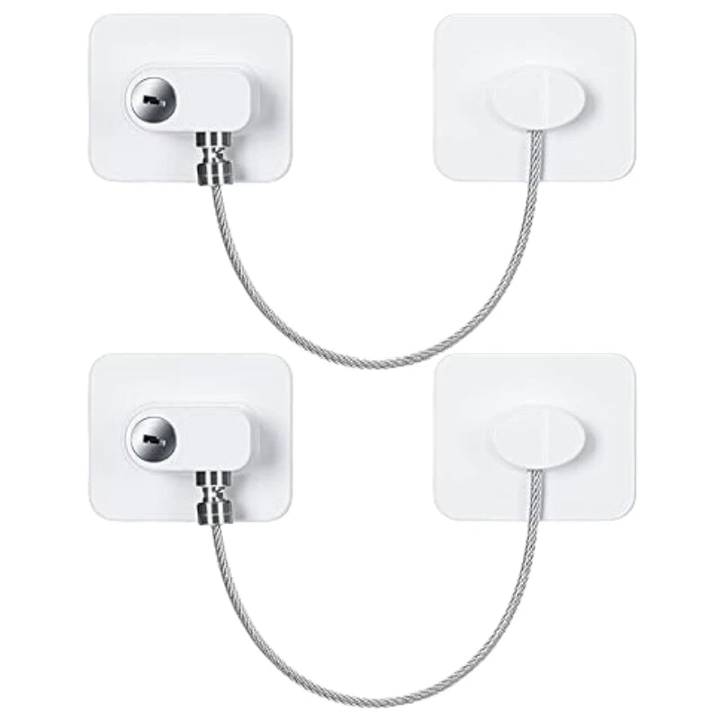 2 4 6Pcs Fridge Cabinet Locks Kids Keys Self Adhesive
