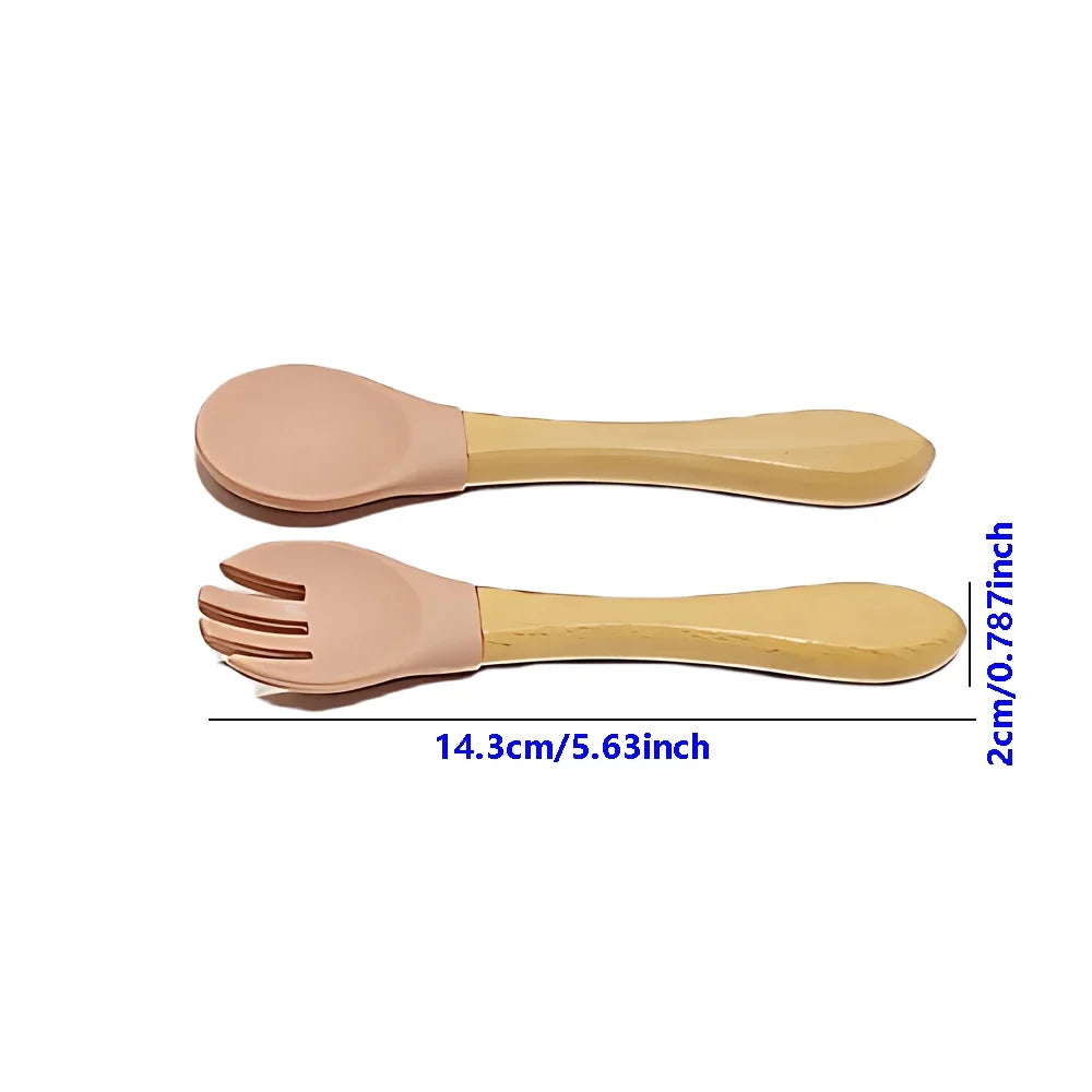 Baby spoon baby silicone soft spoon feeding water small